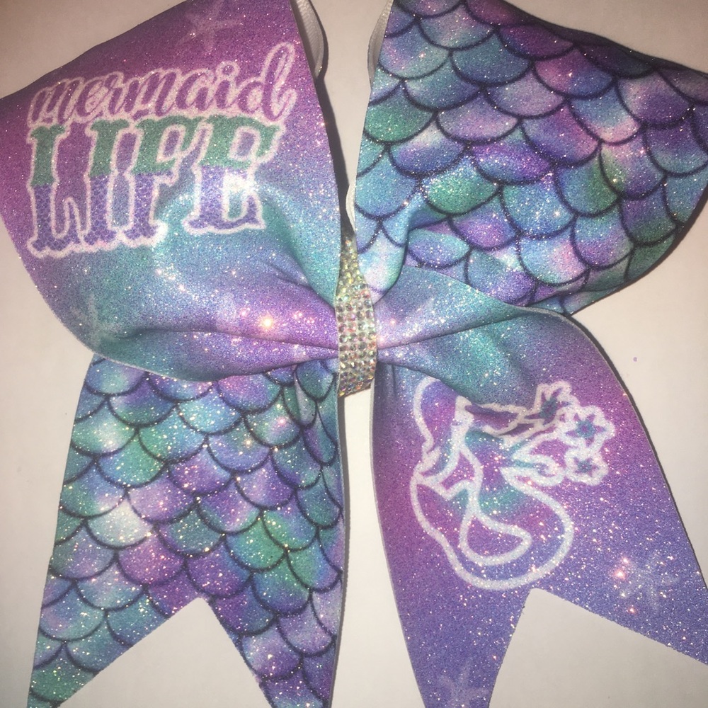 Mermaid life cheer bow